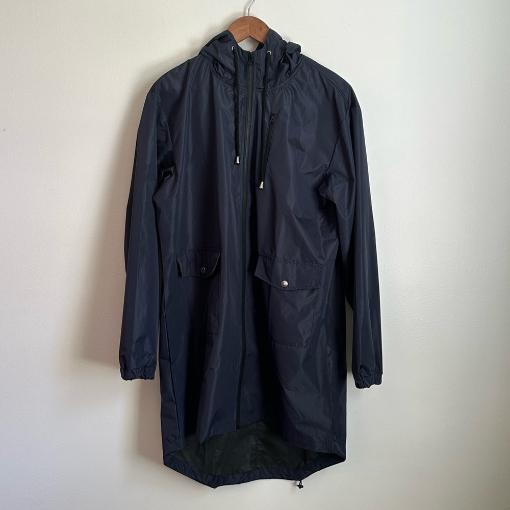 COOFANDY Men's Waterproof Rain Jacket with Hood - Men’s Medium - Navy